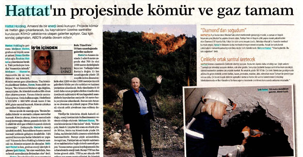 Hattat'ın Projesinde Kömür ve Gaz Tamam