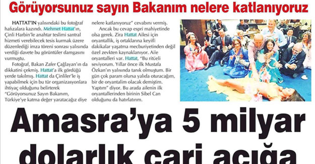 Amasra'ya 5 Milyar Dolarlık Cari Açığa İlaç "Yerdelen"  Yaptı